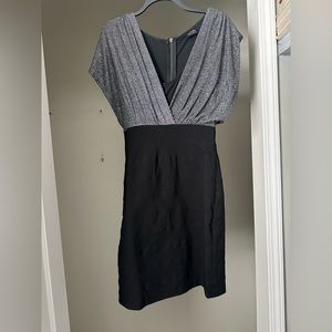 Nicole Miller Black & Silver Cocktail Dress
